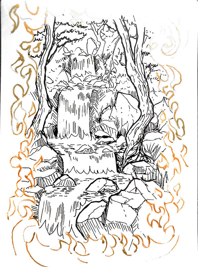 + Ink Sketch on the Artist Proof - Image 20