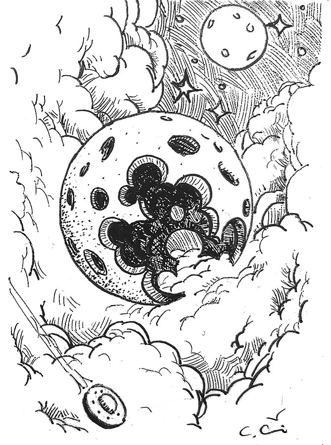 + Ink Sketch on the Artist Proof - Image 2